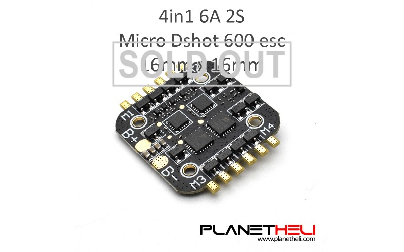 BS06D 4in1 6A BLHeli_S ESC Support DSHOT 2S LiPo for RC FPV Racer Drone